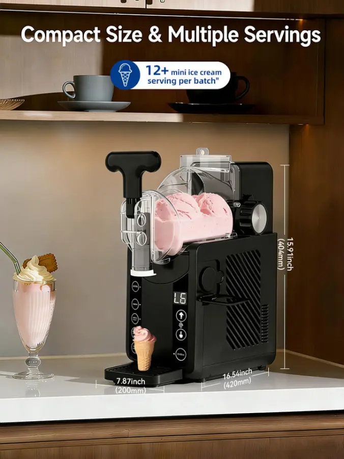 CE CB ETL Slushy Machine Ice Cream Machine Portable Electric Smoothie Blender For Ice Cream Beer Juice Smoothies — image 6