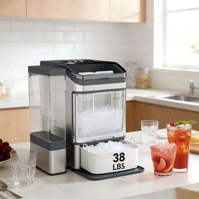 Factory Price Chewable Ice Maker Machine Built-In Scoop Holder Ice Maker Machine Nuggets With Large Capacity Individual Water — image 3