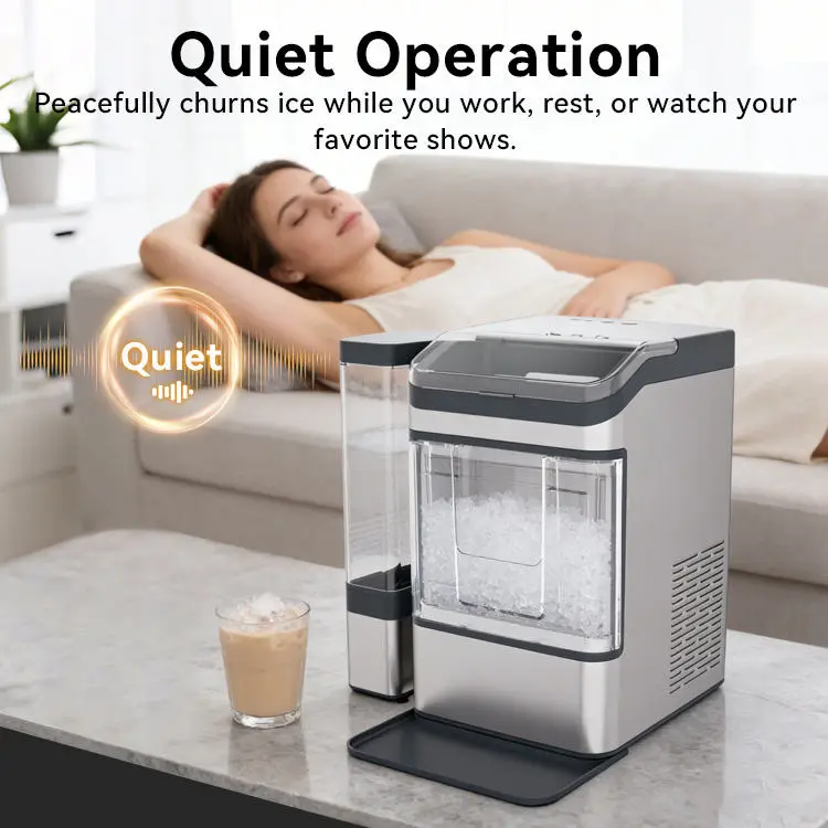 Factory Price Chewable Ice Maker Machine Built-In Scoop Holder Ice Maker Machine Nuggets With Large Capacity Individual Water — image 5
