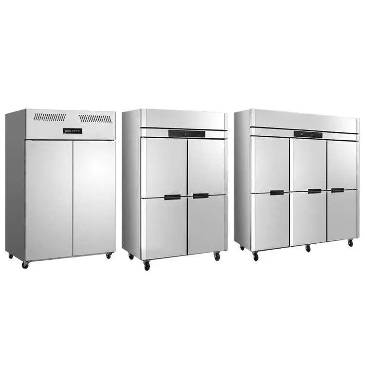 Dual Temp Commercial Upright Fridge Stainless Steel Digital Temp Display 10 Year Durability Anti Condensation for Restau — view 4
