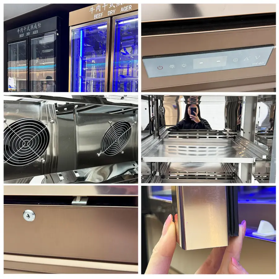 Factory Professional Dry Aging Chamber Stainless Steel Dry Aged Meat Aging Cabinet Commercial Dry Aging Refrigerator for — view 6