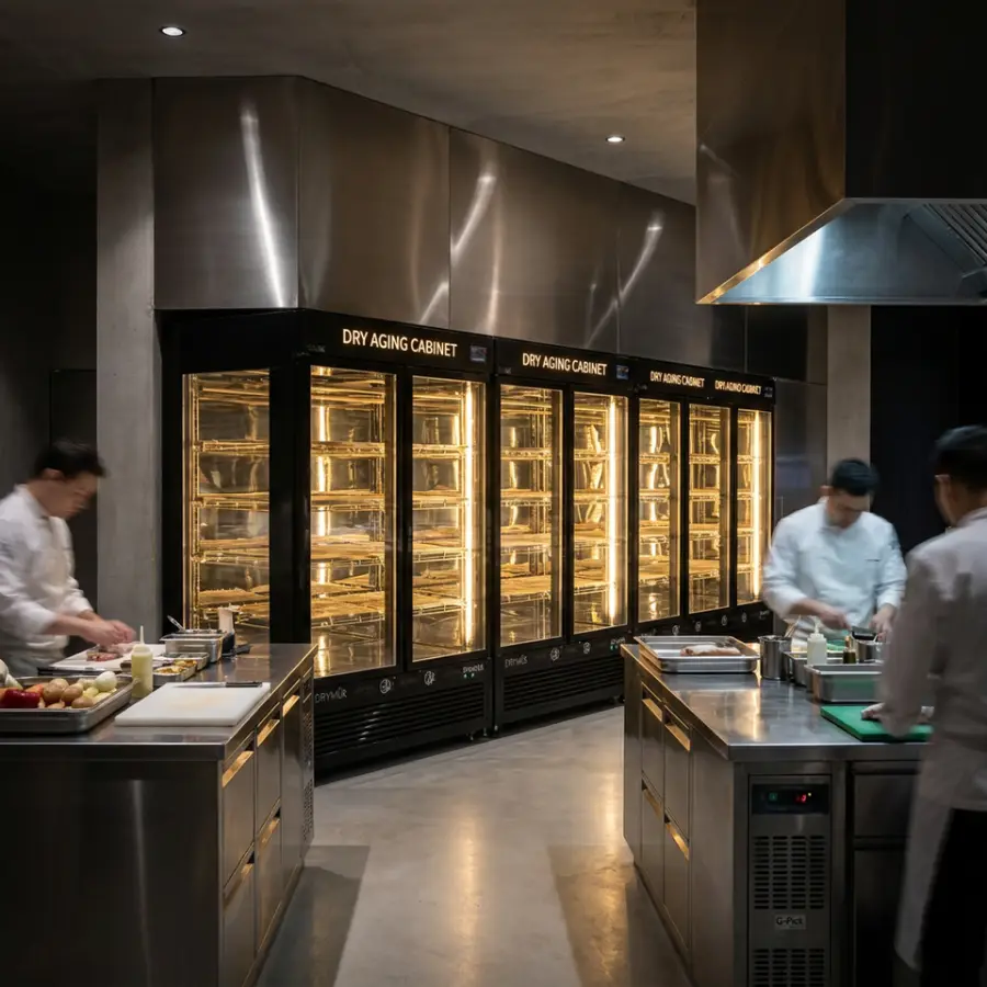 Professional Dry Aged Cabinet Sub-Zero Alpine System Cell Activated Probiotic Cultivation Embraco Commercial Dry Age Mea — view 1