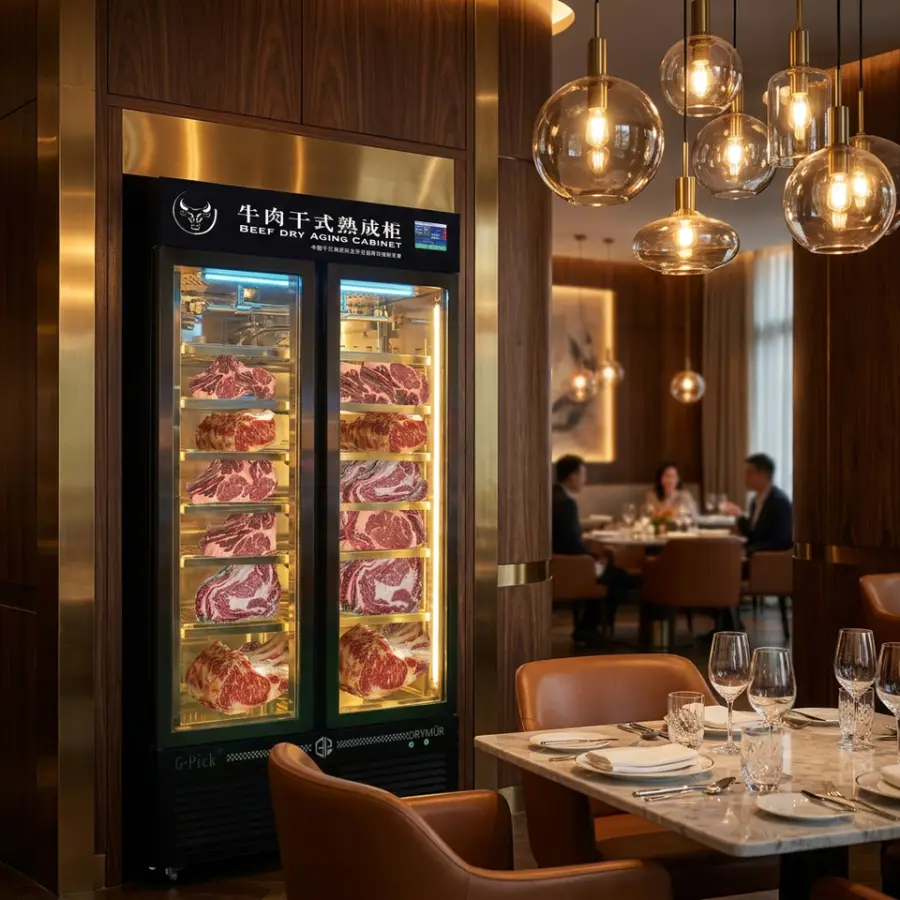 Professional Dry Aged Cabinet Sub-Zero Alpine System Cell Activated Probiotic Cultivation Embraco Commercial Dry Age Meat Fridge — image 3