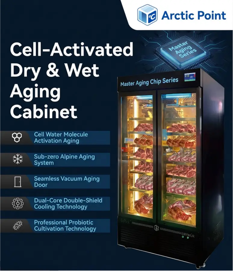 Professional Dry Aged Cabinet Sub-Zero Alpine System Cell Activated Probiotic Cultivation Embraco Commercial Dry Age Meat Fridge — image 5