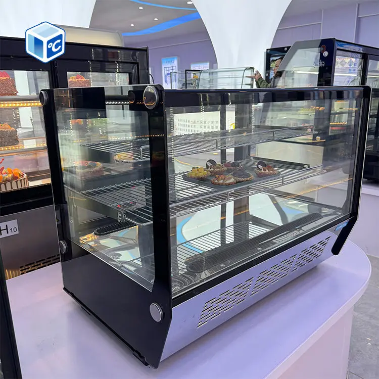 Factory Cake Showcase Chiller Refrigerator Cake Display Showcase 4.8cu.Ft Cake Chiller Table Top Cake Display Fridge Small — image 3