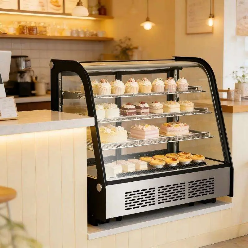 OEM ODM Cake Chiller Cake Showcase Refrigerator Cake Display Showcase 5.1cu.Ft Cake Chiller Table Top Cake Display Fridge — image 6