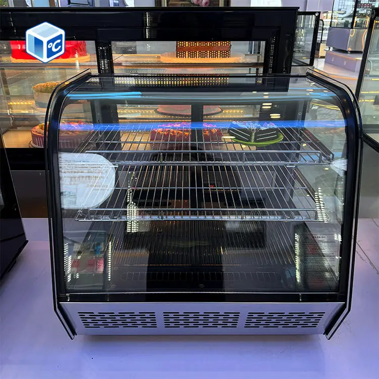 Commercial Cake Display Fridge Cake Cooler Digital Temperature Control Stainless Steel Interior CE Approved for Dessert Café — image 4