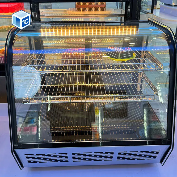 Commercial Cake Display Fridge Cake Cooler Digital Temperature Control Stainless Steel Interior CE Approved for Dessert Café — image 5