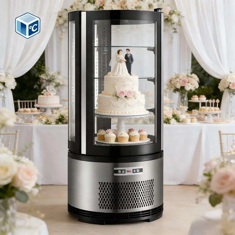 CB CE GS ETL Fast Delivery Cake Showcase Refrigerator Cake Display Showcase 3.7cu.Ft Cake Showcase Chiller For Cake — image 6