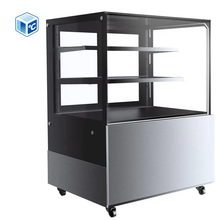 Food Display Equipment Commercial 3-Layer Refrigerated Cake Display Cooler Patisserie Refrigerated Display Case Cake — view 1