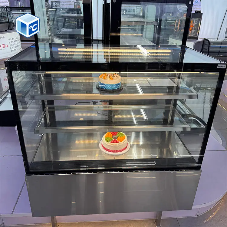 Food Display Equipment Commercial 3-Layer Refrigerated Cake Display Cooler Patisserie Refrigerated Display Case Cake — image 5