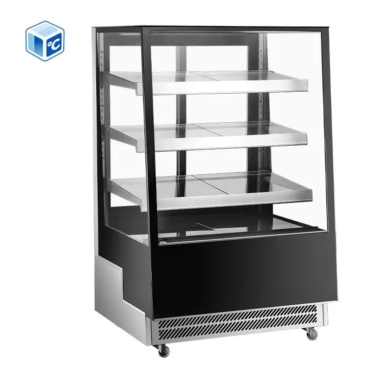 Commercial Cake Case 1.5m 3-Tier Refrigerated Cake Display Showcase Commercial Bakery Display Cabinet with LED Lighting — view 1