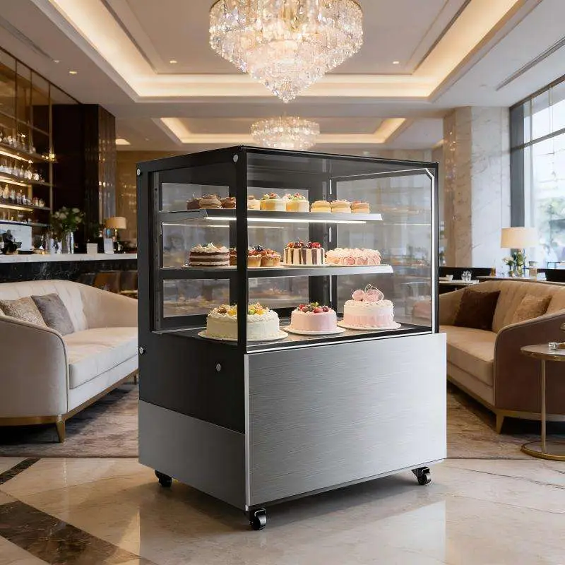 Food Display Equipment Commercial 3-Layer Refrigerated Cake Display Cooler Patisserie Refrigerated Display Case Cake — image 6