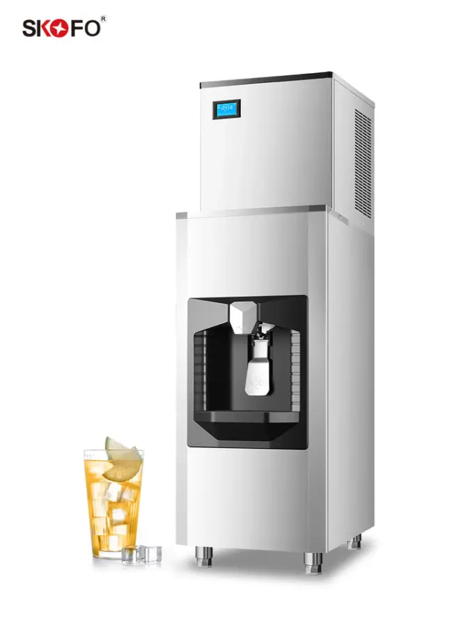 Energy Save Commercial Cube Ice Machine 360lbs -900lbs /day with Auto Dispenser for Hotel and Restaurant Use — view 1