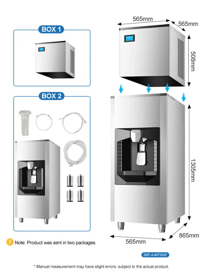 Energy Save Commercial Cube Ice Machine 360lbs -900lbs /day with Auto Dispenser for Hotel and Restaurant Use — image 7