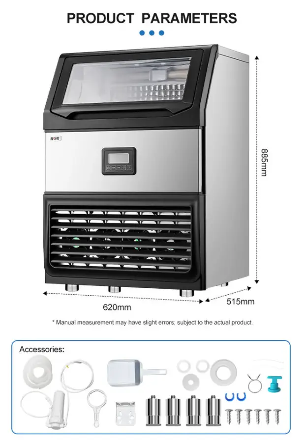 Best-Selling Electric Small Counter Top Cube Ice Maker 25KG Capacity 220-240V/110V Commercial Use High Self-Cleaning Air Cooling — image 5