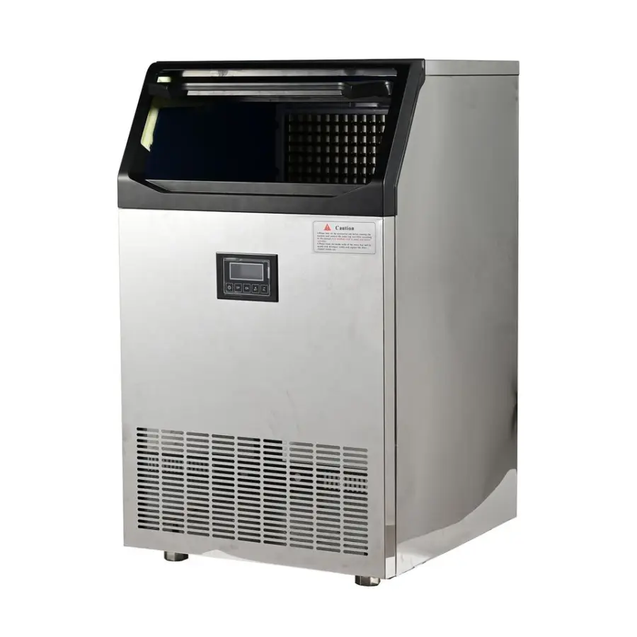Commercial Electric Ice Maker Machine Stainless Steel Counter Freestanding Cube Ice 160Kg/Day Capacity Hotel 220-240V 500W — image 2