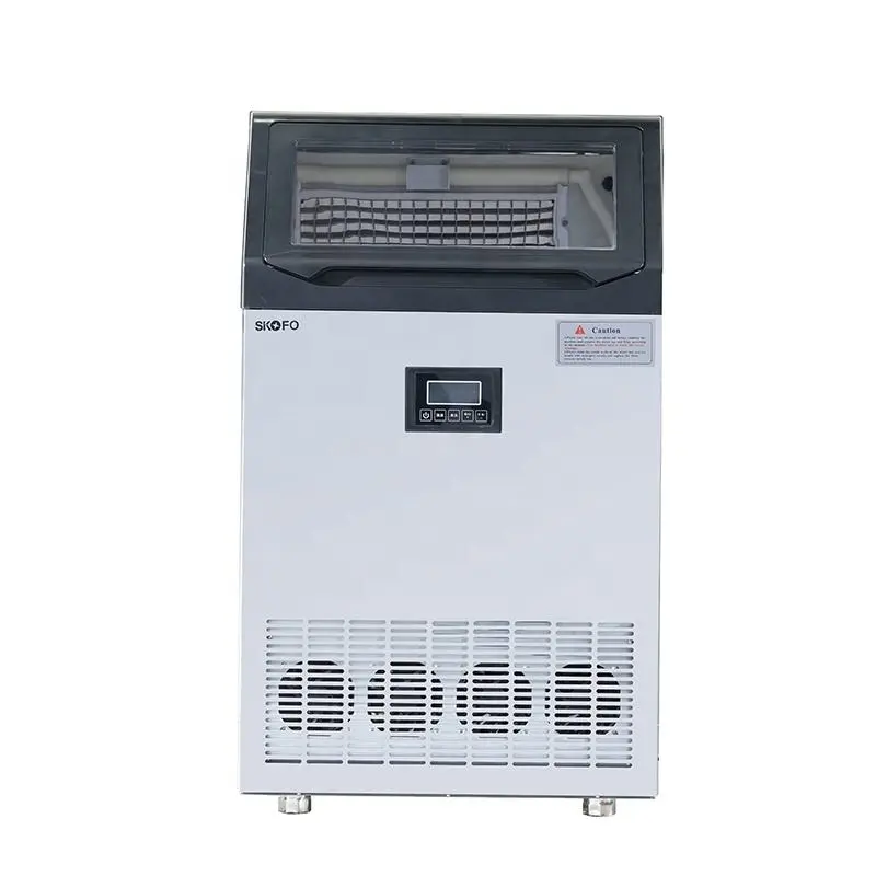 Commercial Electric Ice Maker Machine Stainless Steel Counter Freestanding Cube Ice 160Kg/Day Capacity Hotel 220-240V 500W — image 4