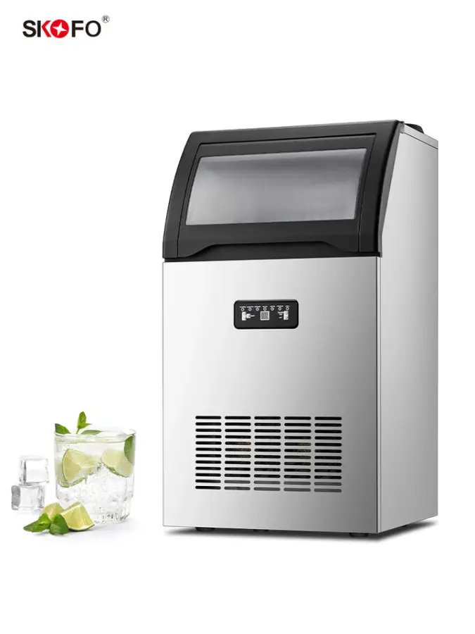 China Manufacturer Automatic Add Water Commercial Electric Ice Cube Generator Machine — view 2