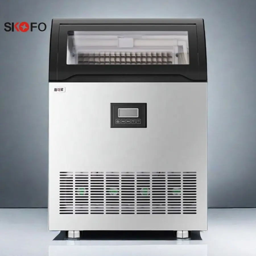 Commercial Under Counter Stainless Steel Freestanding Ice Maker Machine 220V Auto Self-Cleaning with Self-Cleaning Feature — image 3