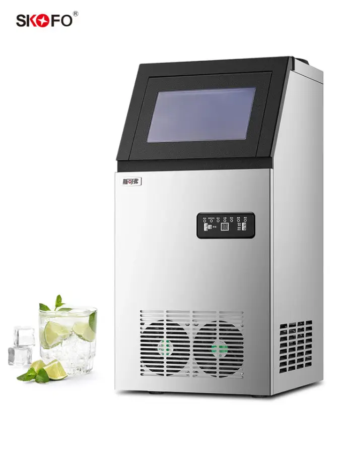 20KG 25KG 30KG 35KG 40KG 60KG 110V 220V Commercial Efficient Ice Making Machines Using Commercial Ice Cubes for Bars — view 1