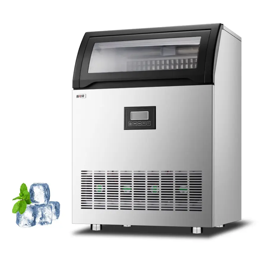 ETL Certified Free Stand Ice Maker Stainless Steel Self-contained Commercial Ice Maker Machine Cube Ice Machine for Restaurant — image 3