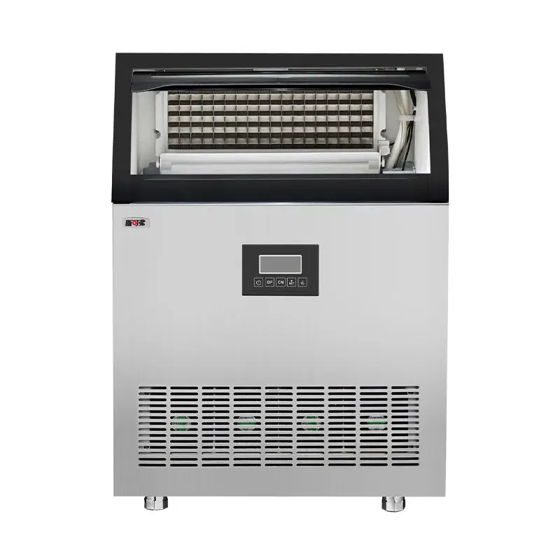 ETL Certified Free Stand Ice Maker Stainless Steel Self-contained Commercial Ice Maker Machine Cube Ice Machine for Restaurant — image 4
