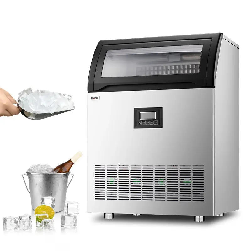ETL Certified Free Stand Ice Maker Stainless Steel Self-contained Commercial Ice Maker Machine Cube Ice Machine for Restaurant — image 5