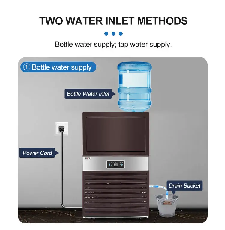 Hot Sale Commercial Ice Machines 220V Utility Square Ice Maker 20kg Industrial Application for Business Storage — image 4