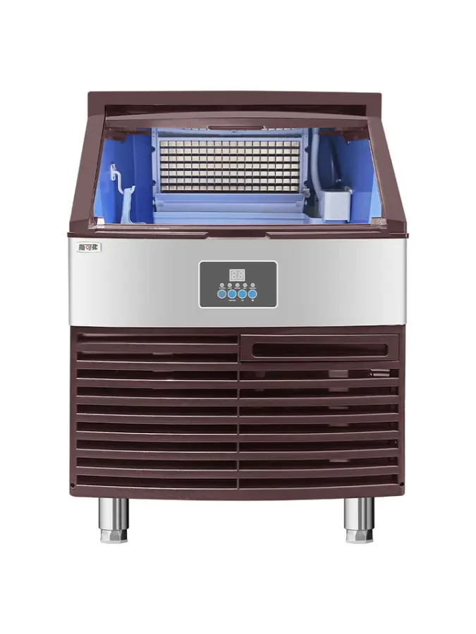 SKOFO Commercial High Quality Stainless Steel Touchpad Control Electric Cube Ice Maker Machine 90Kg/Day Hotel Household Use — image 3