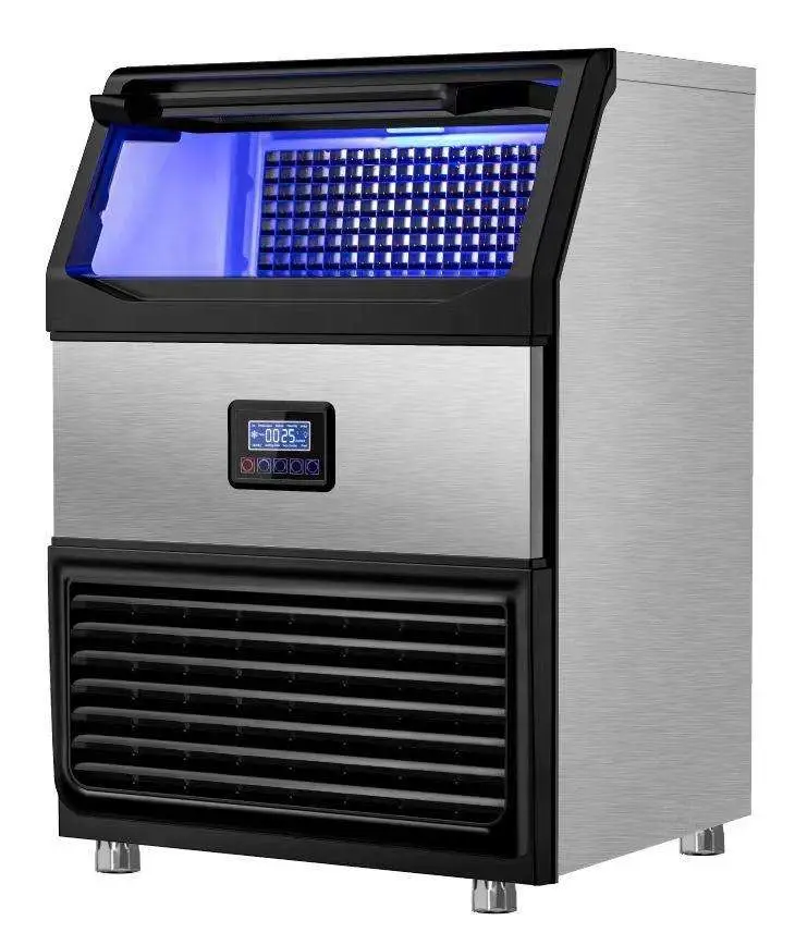 Commercial Floor Water Flowing Type Compact Ice Making Machine with Adjustable Ice Size Settings — view 1