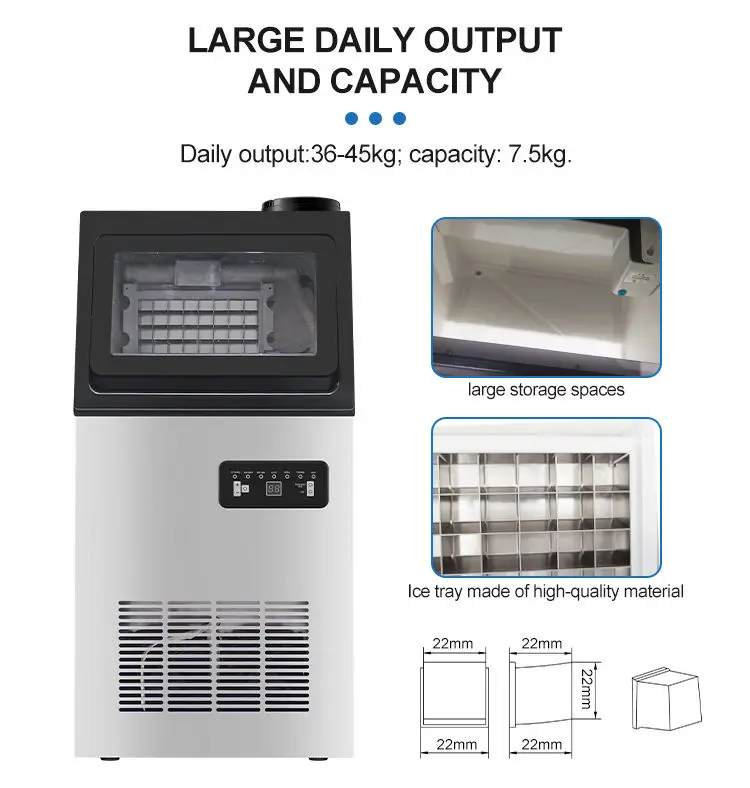 Commercial Ice Cube Maker 30 kg 60kg 100kg 300kg China Best Factory Energy Saving Price Maker Machine for Drinks — image 6