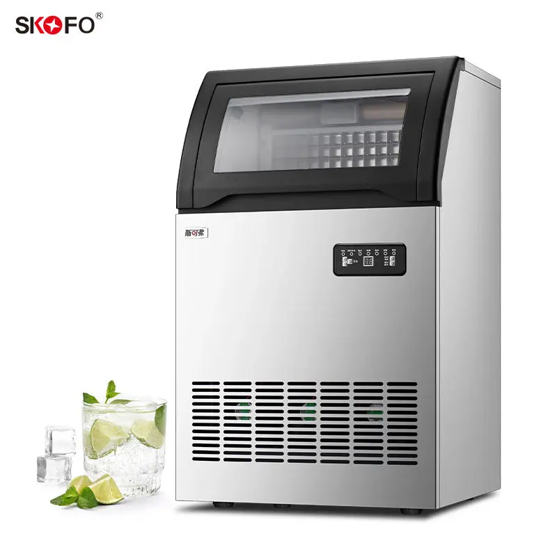 Commercial Grade Large Capacity Industrial Ice Machine Strong Power Energy Saving Cube for Household Hotel Use Factory P — view 1