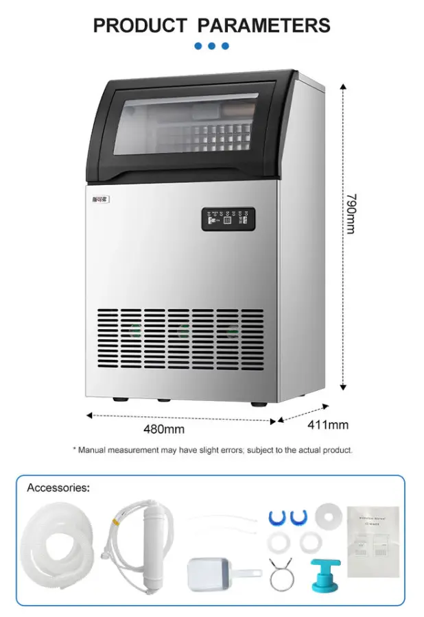 Commercial Grade Large Capacity Industrial Ice Machine Strong Power Energy Saving Cube for Household Hotel Use Factory Price — image 4