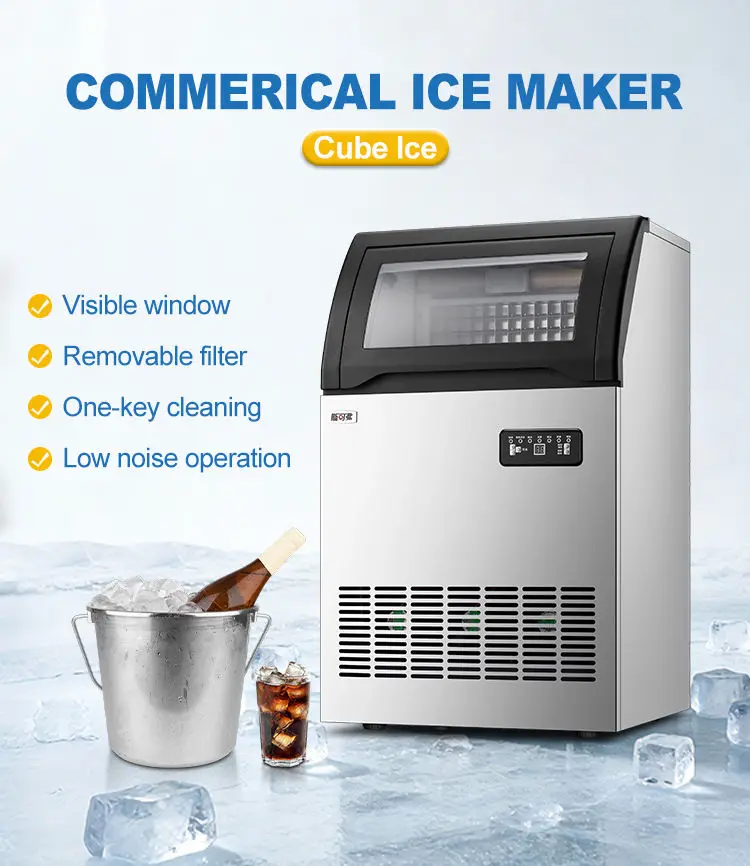 Commercial Grade Large Capacity Industrial Ice Machine Strong Power Energy Saving Cube for Household Hotel Use Factory Price — image 5