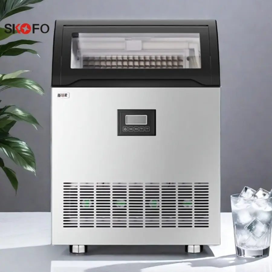 OEM Commercial Ice Maker High Output Continuous Easy to Place for Restaurants and Food Shops Electric Cube Shape — view 1