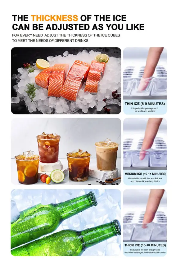 OEM Commercial Ice Maker High Output Continuous Easy to Place for Restaurants and Food Shops Electric Cube Shape — image 7