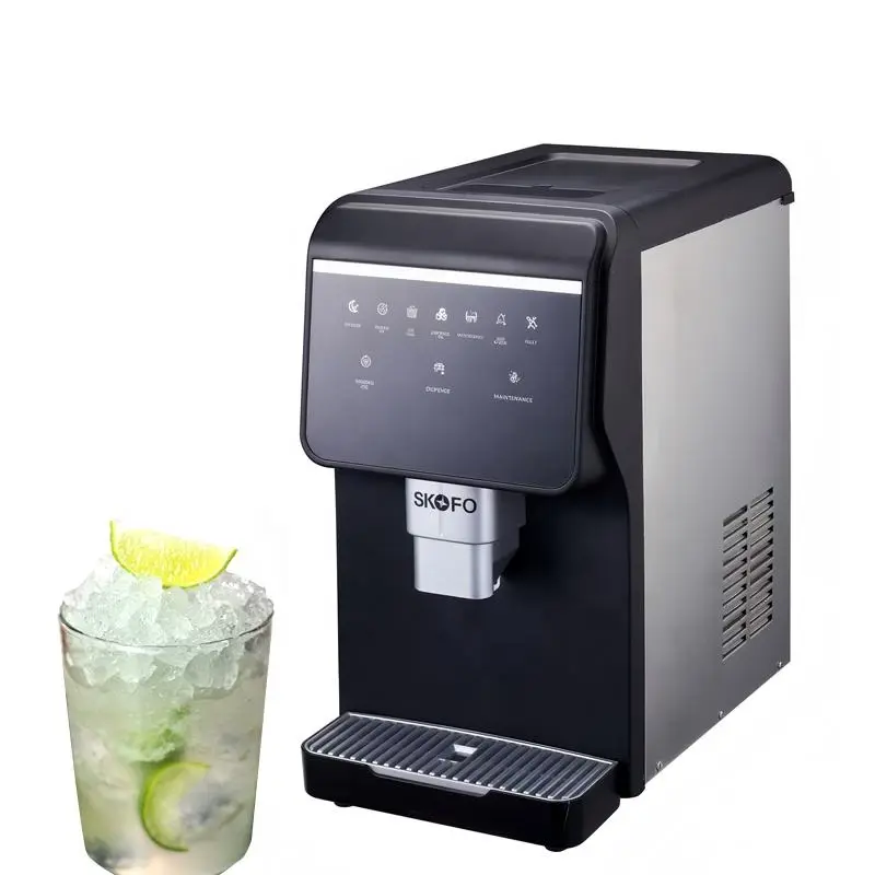 Electric Countertop 25kg/Day Fast Ice Making Soft Chewable Household Hotel Use Touch Screen Control Air Cooling Nugget I — view 1