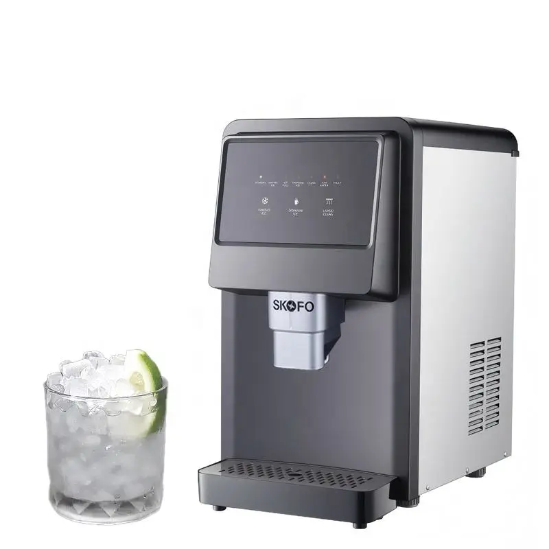 Electric Countertop 25kg/Day Fast Ice Making Soft Chewable Household Hotel Use Touch Screen Control Air Cooling Nugget I — view 5