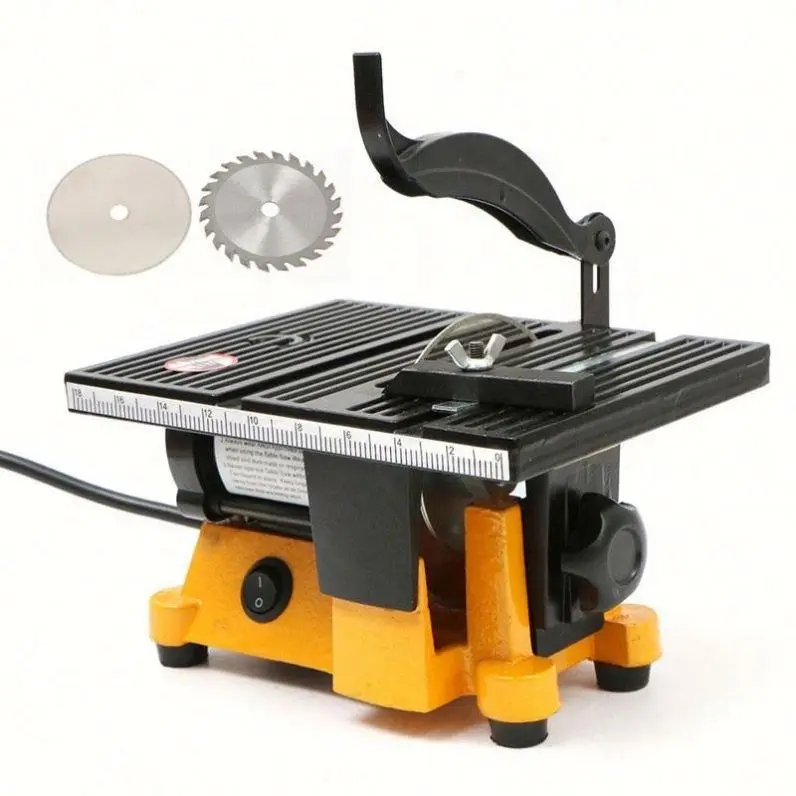 Electric Potable 60W Multifunction Mini Bench Saw for Cutting Copper Aluminium DIY Model Cutting Mini Table Saw for Woodworking — image 2