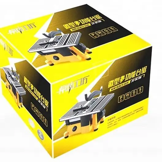 Electric Potable 60W Multifunction Mini Bench Saw for Cutting Copper Aluminium DIY Model Cutting Mini Table Saw for Woodworking — image 5