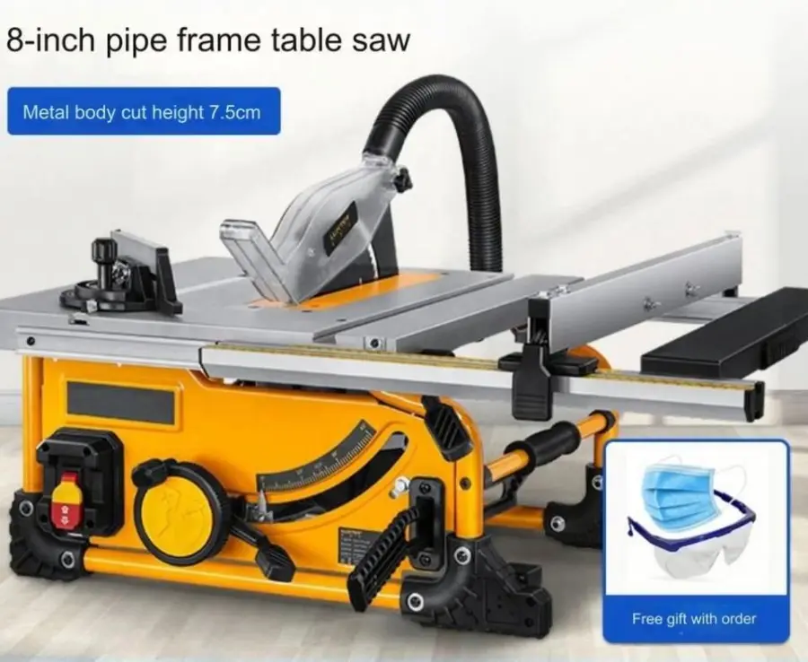 10 Inch Portable Table Saw Retractable Table Saw Board Cutting Line Cutting Saw Router Platform for Woodworking — image 2