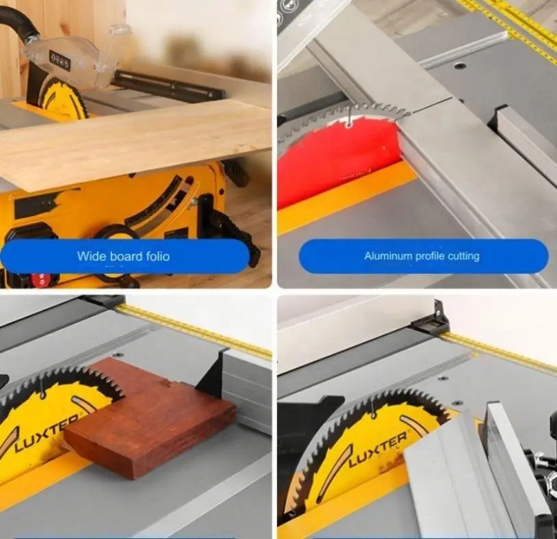 10 Inch Portable Table Saw Retractable Table Saw Board Cutting Line Cutting Saw Router Platform for Woodworking — image 3