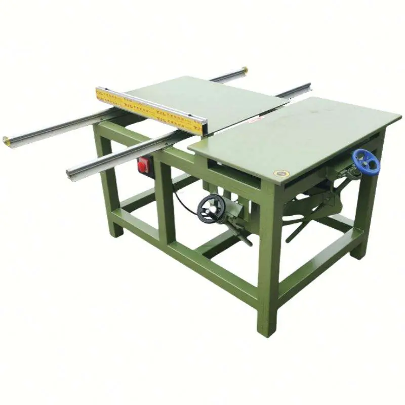 Board Precision Push Panel Sliding Wood Slide Rail Saw Table Cutting Machine 45 Degree Angle Cutting Sawing Machine — view 1