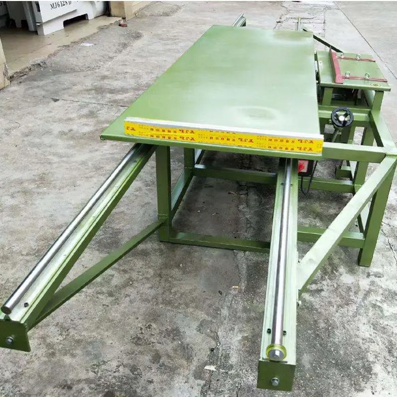 Board Precision Push Panel Sliding Wood Slide Rail Saw Table Cutting Machine 45 Degree Angle Cutting Sawing Machine — image 5