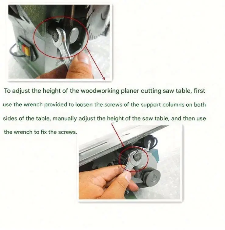 WEIYE 150mm Multifunction Wood-Working Machine 3-in-1 150mm Planer Table Sawmill Circular Saw Home Use-for Wood Cutting Panel — image 2