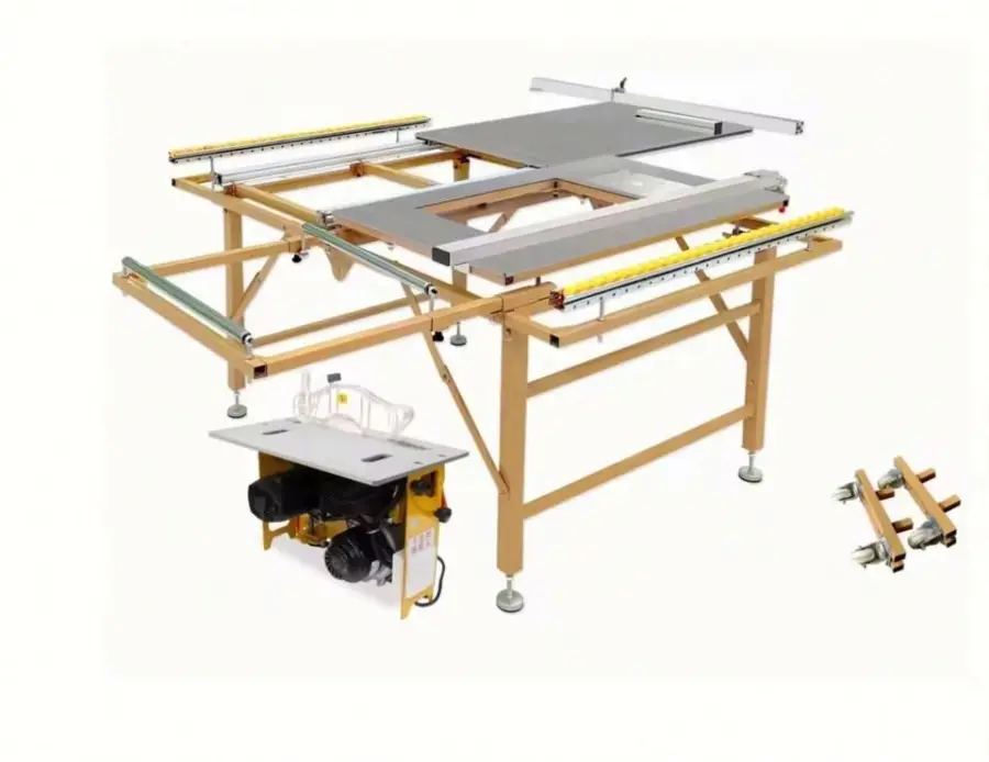 Vertical Wood Table Saw Machine Mini Multifunction Sliding Panel Double Blade Hot Sale Motor Core Best Seller — image 4
