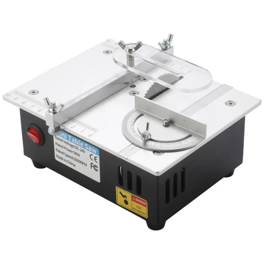 110v/220v Desktop Mini Table Saw 2-inch DIY Small Desktop Cutting Machine Can Saw Wood Aluminum Alloy Kit Mini Saw Table — view 2