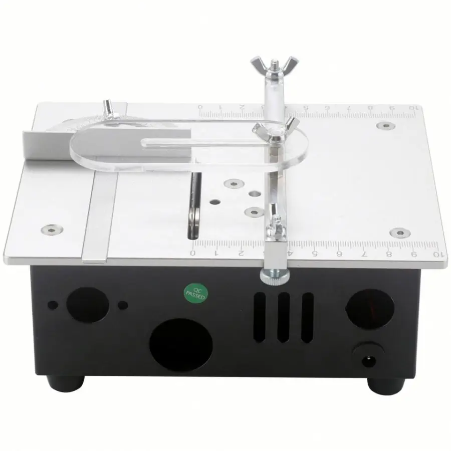 110v/220v Desktop Mini Table Saw 2-inch DIY Small Desktop Cutting Machine Can Saw Wood Aluminum Alloy Kit Mini Saw Table — view 4