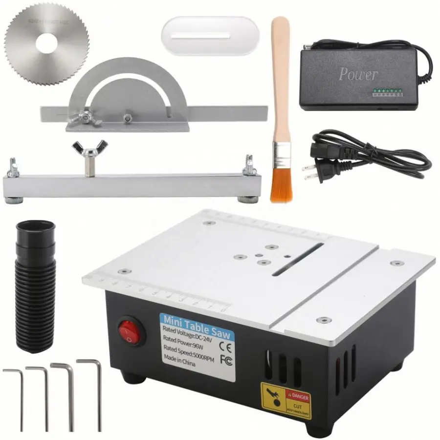 110v/220v Desktop Mini Table Saw 2-inch DIY Small Desktop Cutting Machine Can Saw Wood Aluminum Alloy Kit Mini Saw Table — view 5